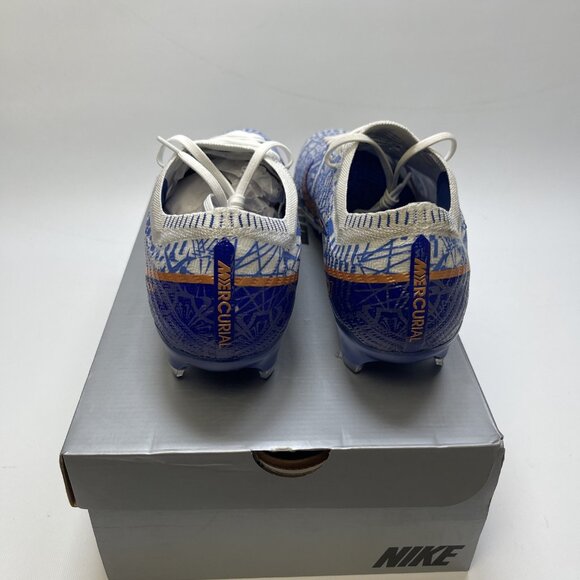 Nike Zoom Vapor 15 Elite CR7 FG White/Metallic Copper-Concord 12.5 US DQ5299 182 - Picture 5 of 11